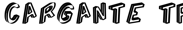 Cargante TFB font preview